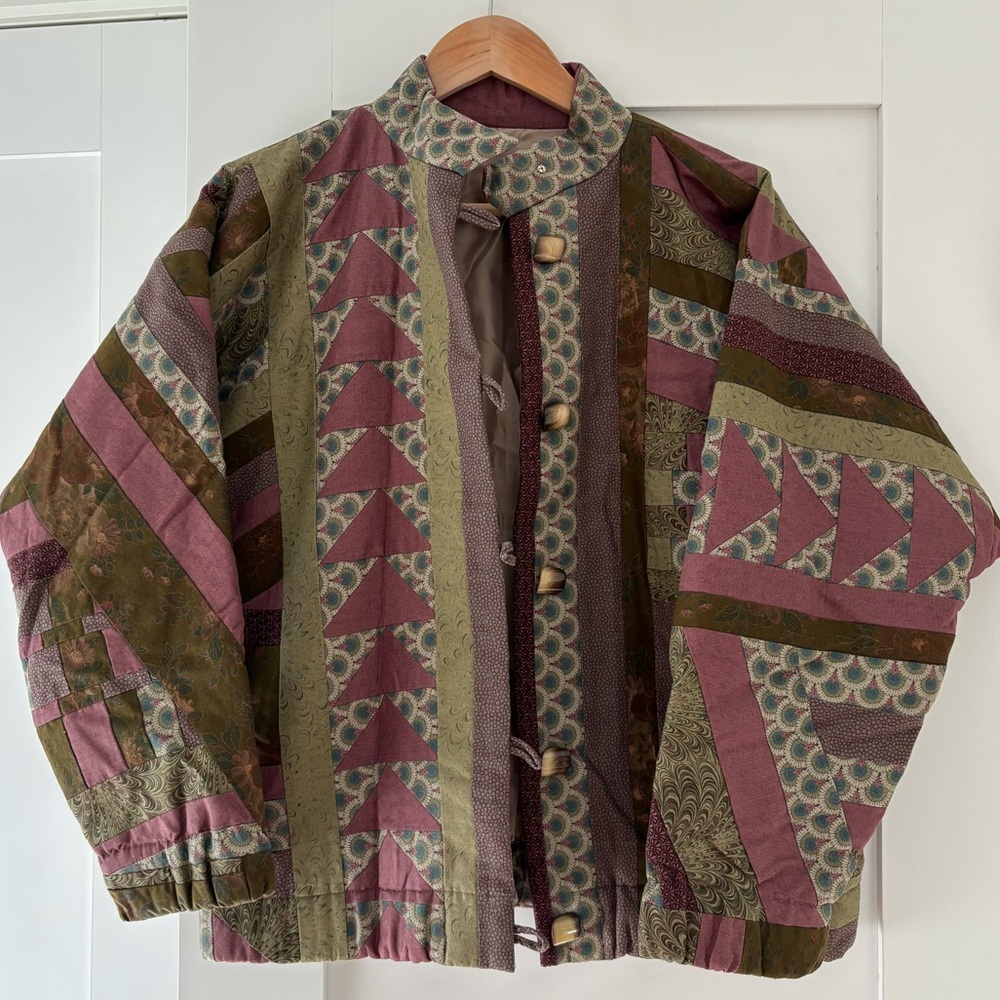 Vintage quilted jacket coat Size Medium/Large